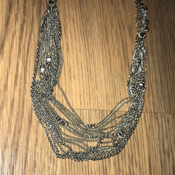 Silver chains necklace - Picture 2 of 3